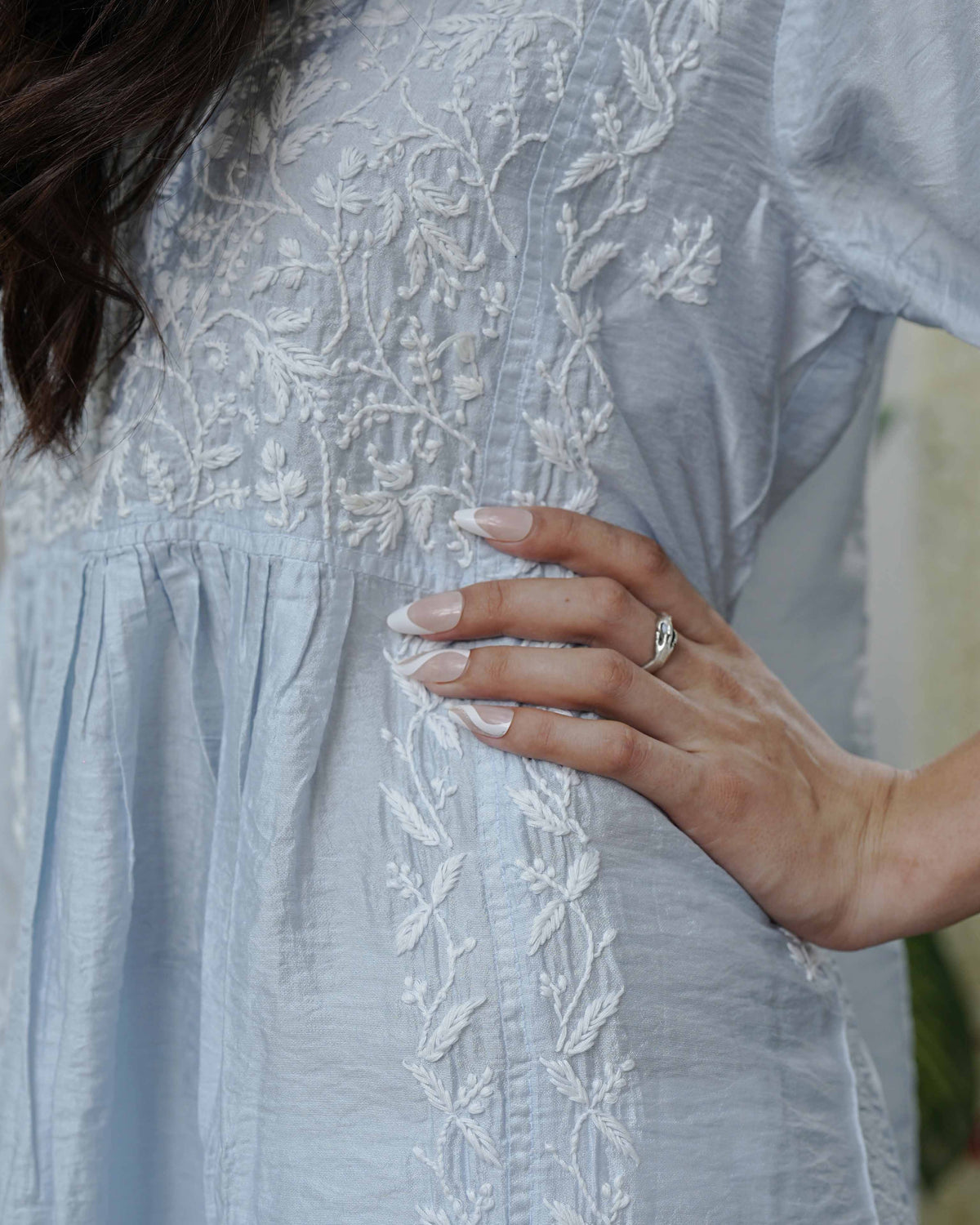 Zaira Noor-e-Chand Chanderi Nyra Cut Kurta