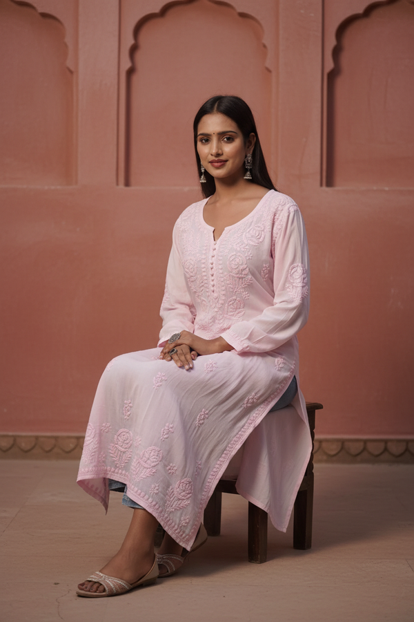 Zaira Gulzar Chikankari Kurta