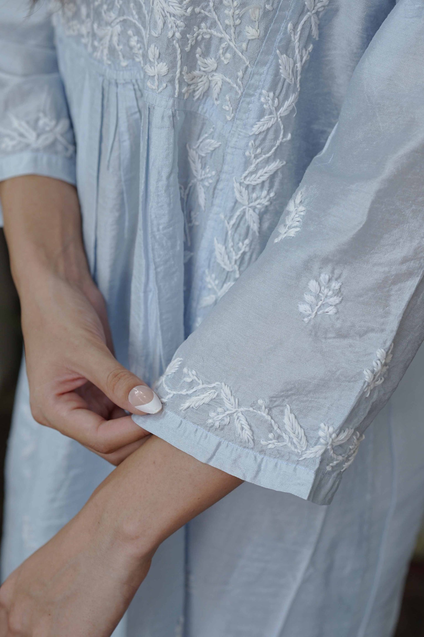 Zaira Noor-e-Chand Chanderi Nyra Cut Kurta