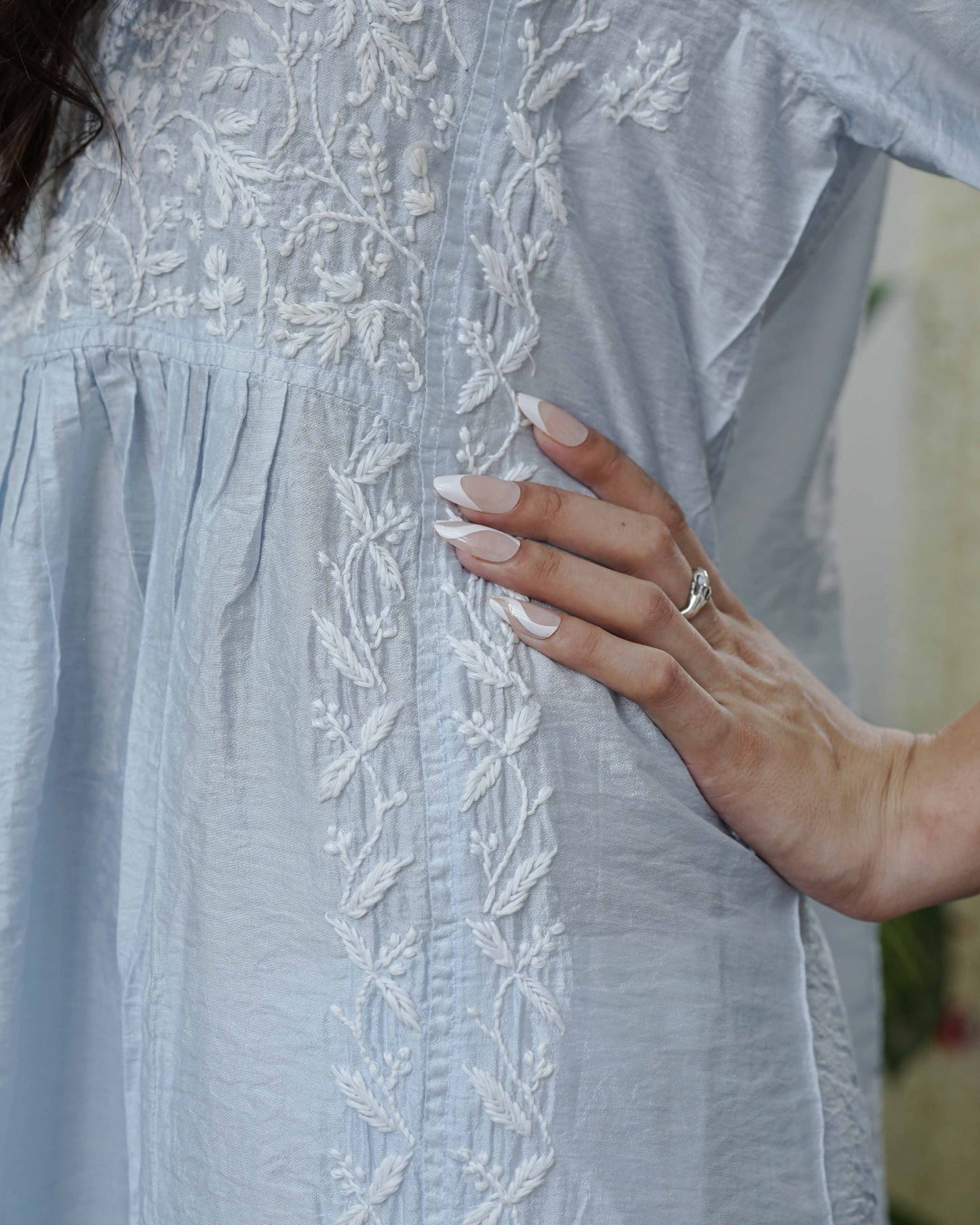 Zaira Noor-e-Chand Chanderi Nyra Cut Kurta