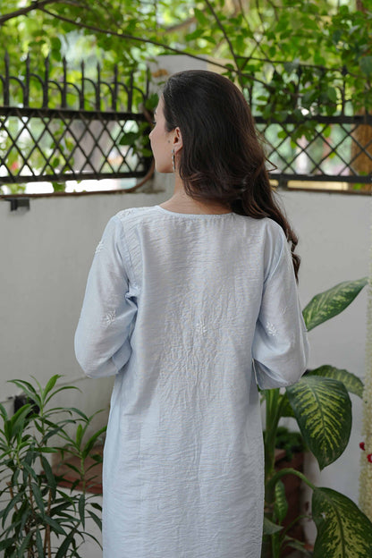 Zaira Noor-e-Chand Chanderi Nyra Cut Kurta