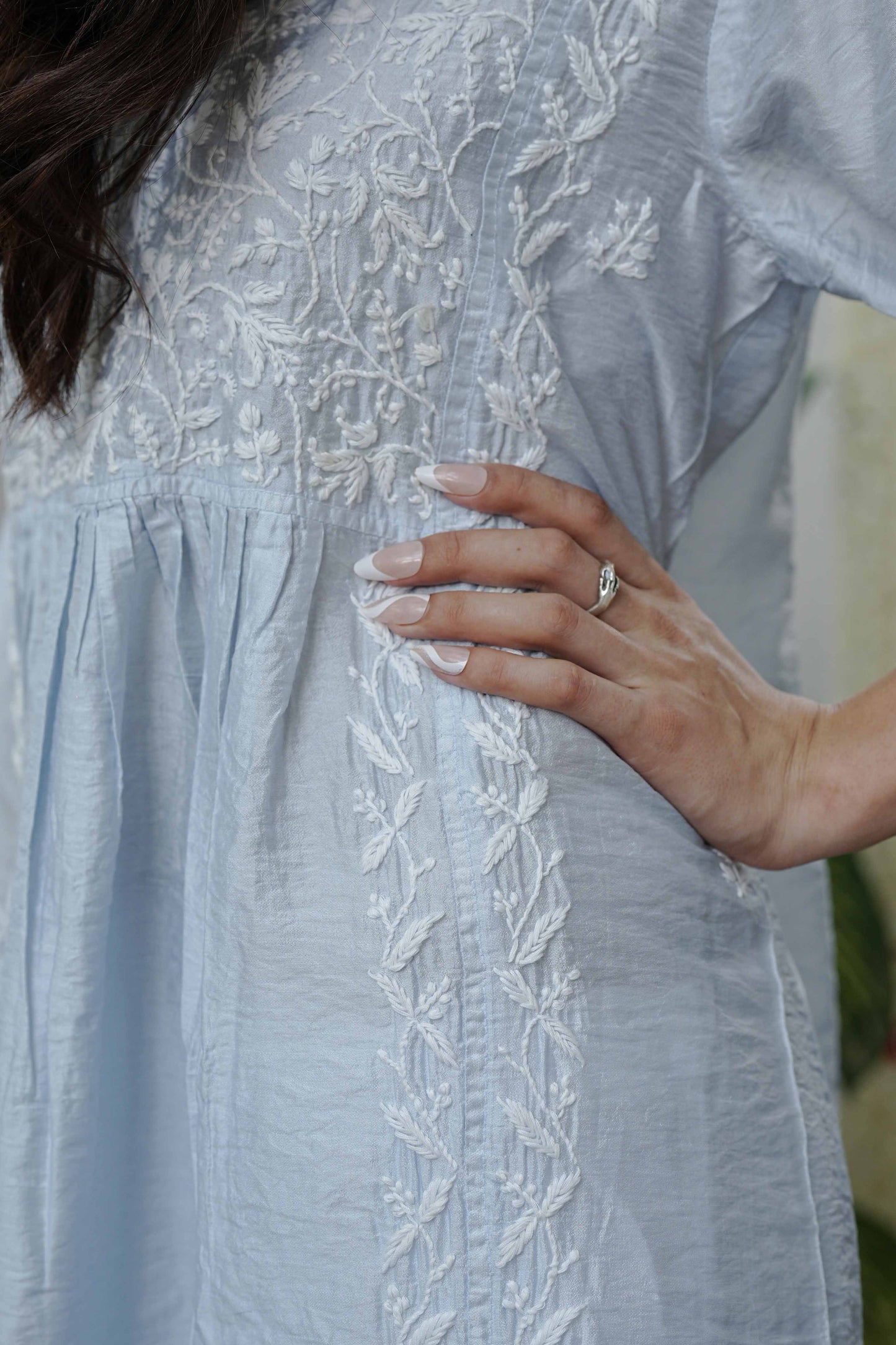 Zaira Noor-e-Chand Chanderi Nyra Cut Kurta