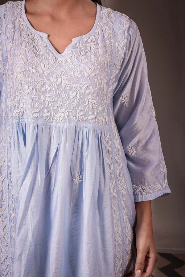 Zaira Noor-e-Chand Chanderi Nyra Cut Kurta alternate view