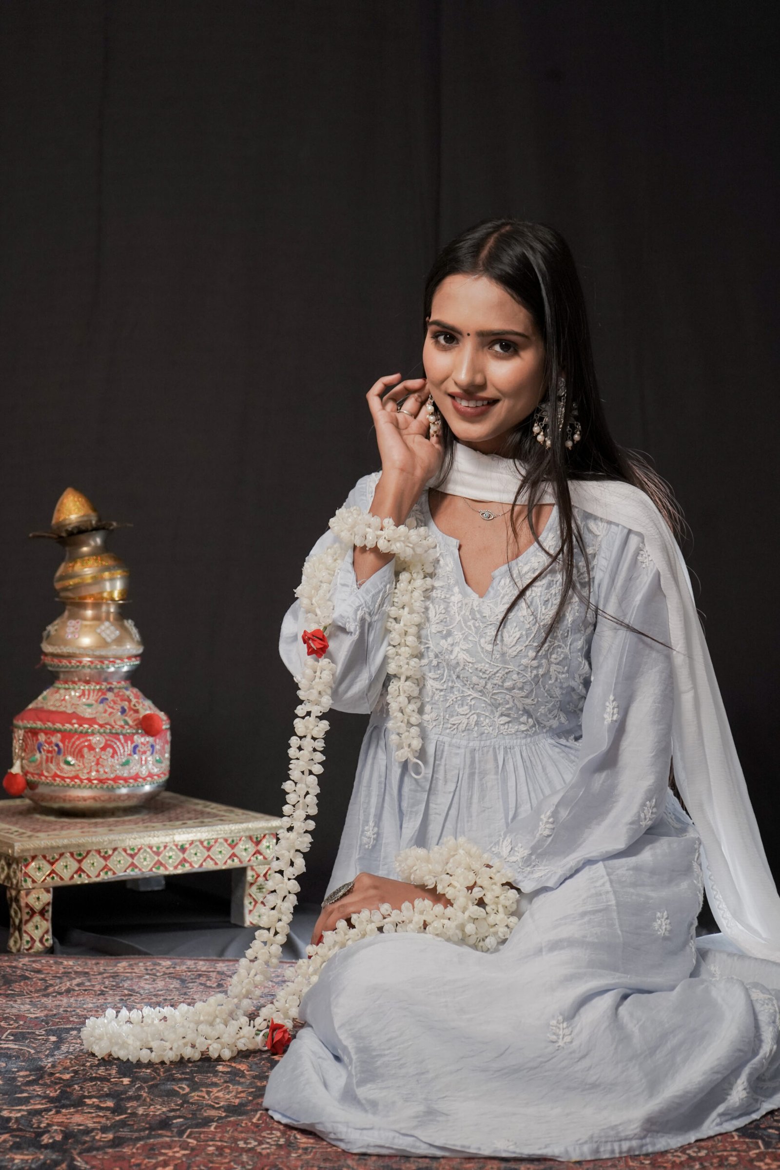 Zaira Noor-e-Chand Chanderi Nyra Cut Kurta