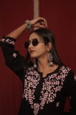 Zaira Nazakat-e-Noor blackChikankari Kurta Pajama Set