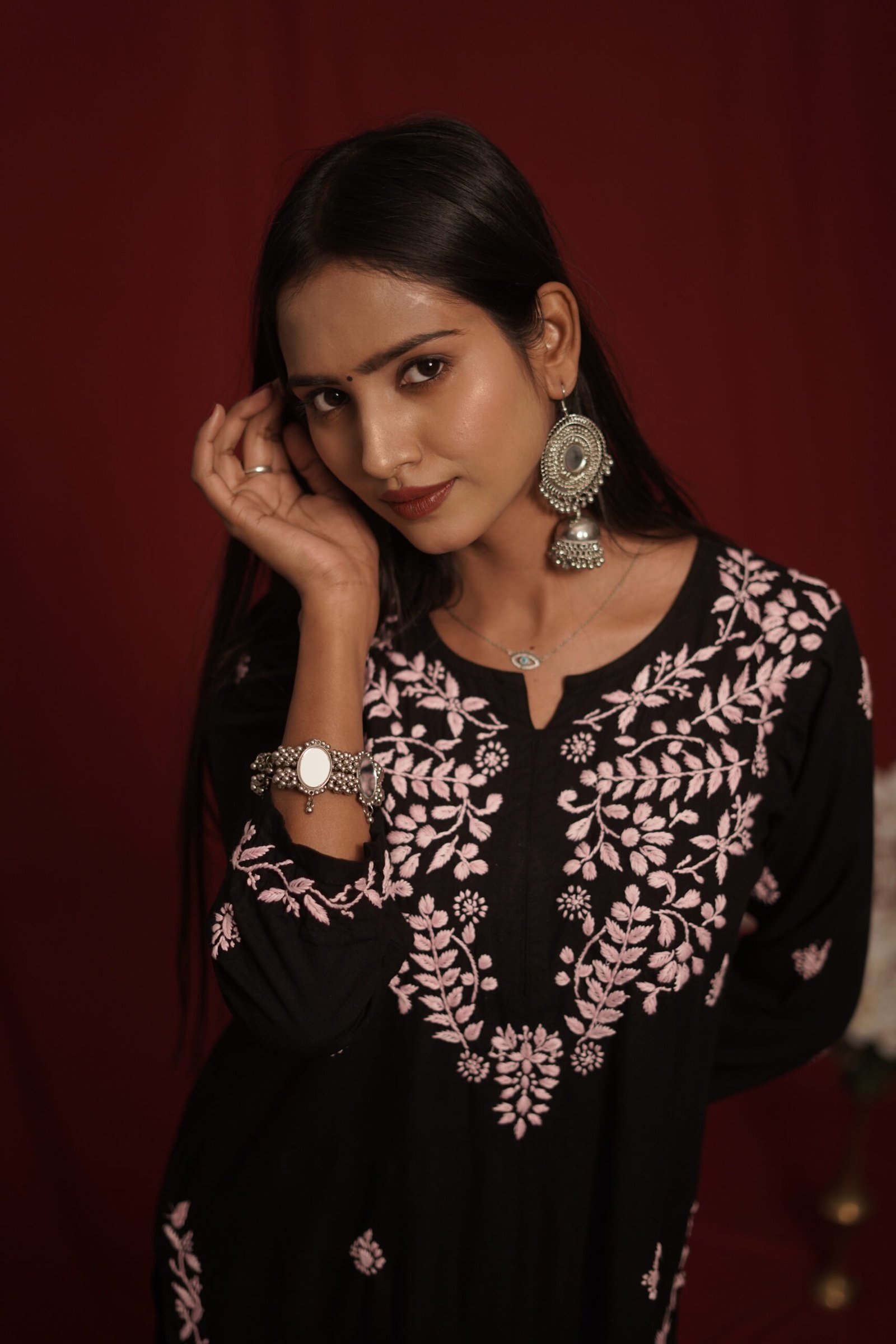 Zaira Nazakat-e-Noor blackChikankari Kurta Pajama Set