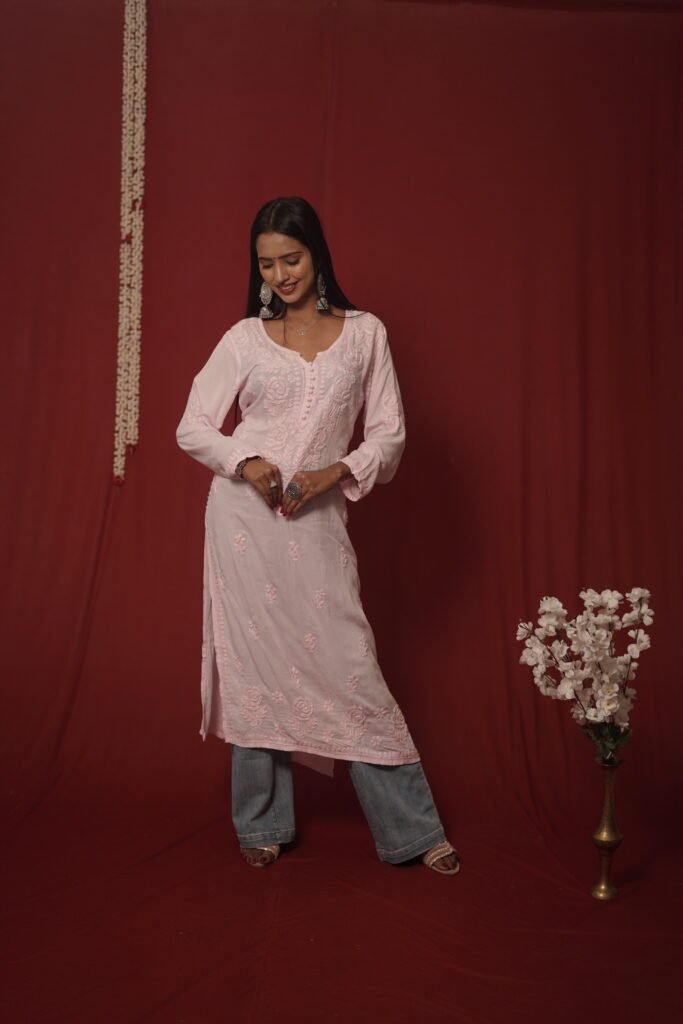 Zaira Gulzar Chikankari Kurta Hover